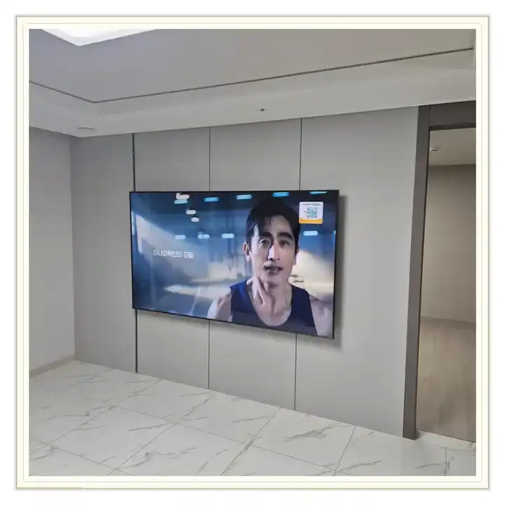벽걸이TV 거치대 참고 사진 · 철산자이 브리에르 설치 조건