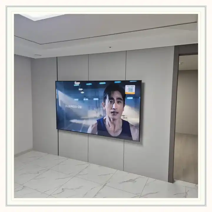 벽걸이TV 거치대 참고 사진 · 평택 브레인시티 대광로제비앙 모아엘가 설치 조건