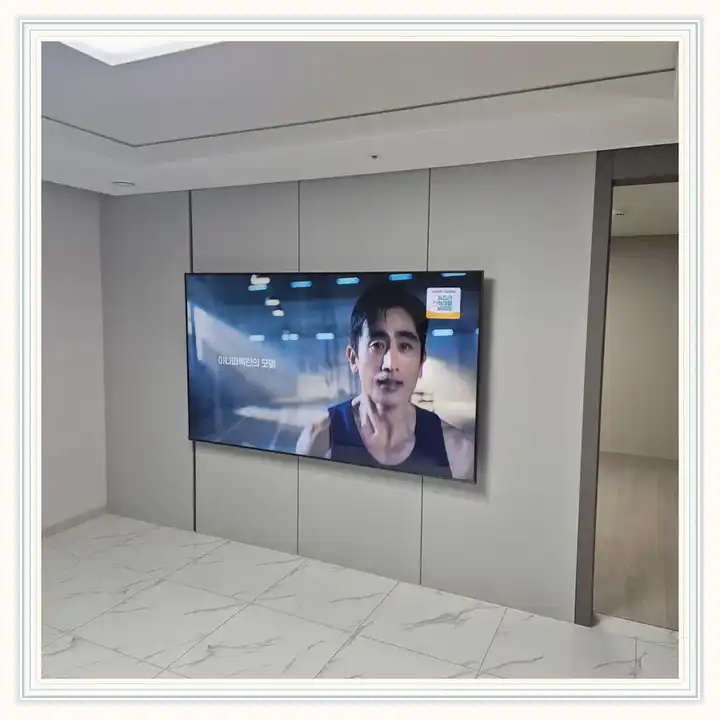 벽걸이TV 거치대 참고 사진 · 신양주 모아엘가 니케 설치 조건